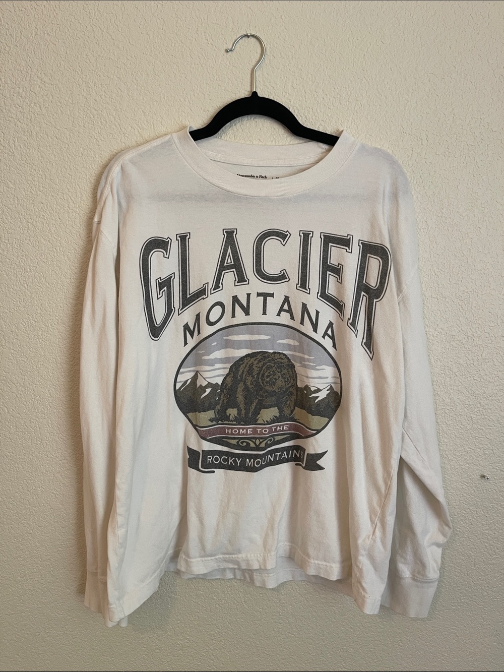 Abercrombie Glacier Montana Graphic Long Sleeve Tee